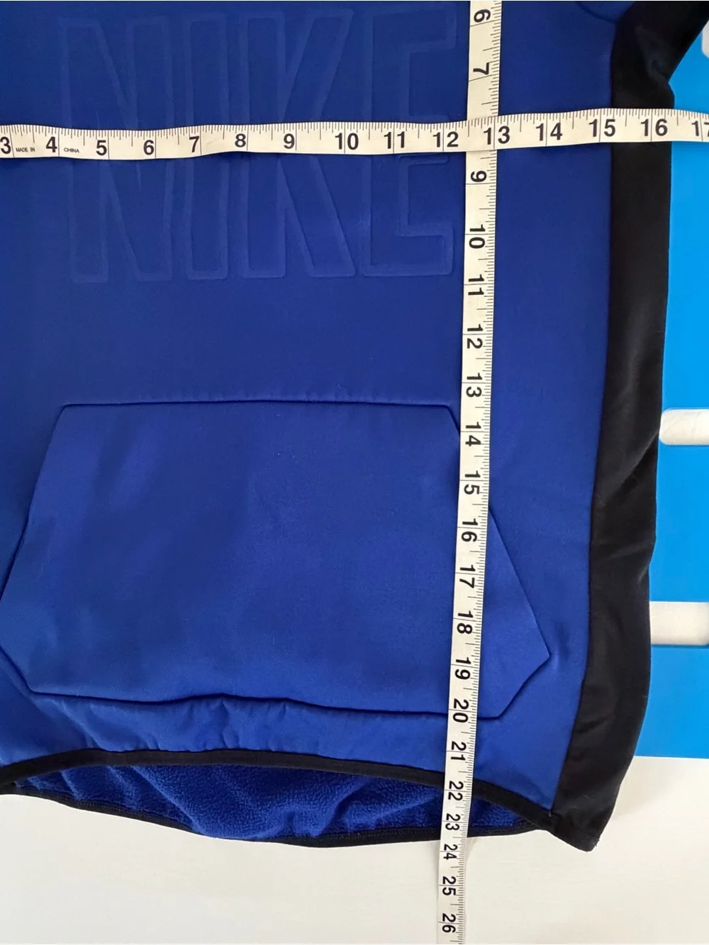 Nike Royal Blue & black pullover hoodie. XS gorpcore, athleisure